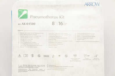 Teleflex AK-01500 Arrow Pneumothorax Kit 8Fr x 16 cm (x)